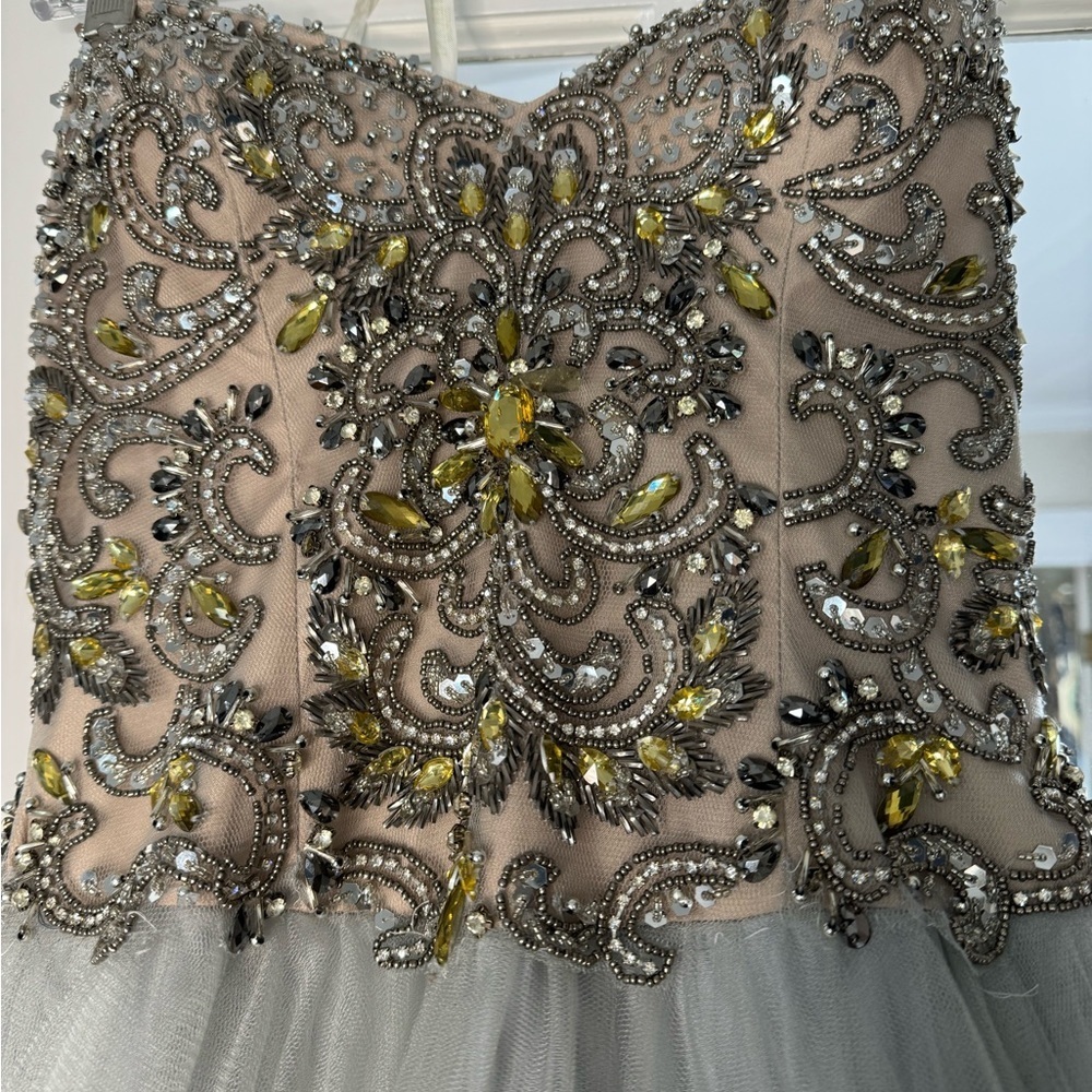 Terani Couture Strapless Gown -4 - Picture 6 of 8